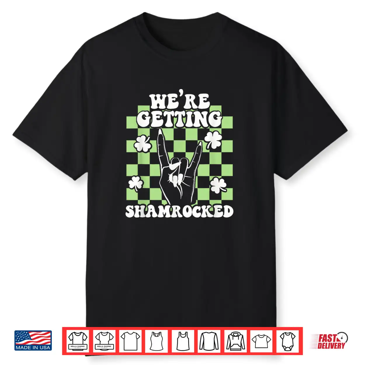 We’Re Getting Shamrocked St Patricks Day Bachelorette Party Shirt We’Re Getting Shamrocked St Patricks Day Bachelorette Party Shirt