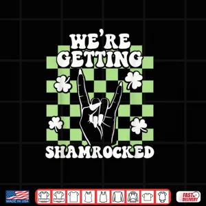 We'Re Getting Shamrocked St Patricks Day Bachelorette Party Shirt 4 Design Were Getting Shamrocked St Patricks Day Bachelorette Party Shirt