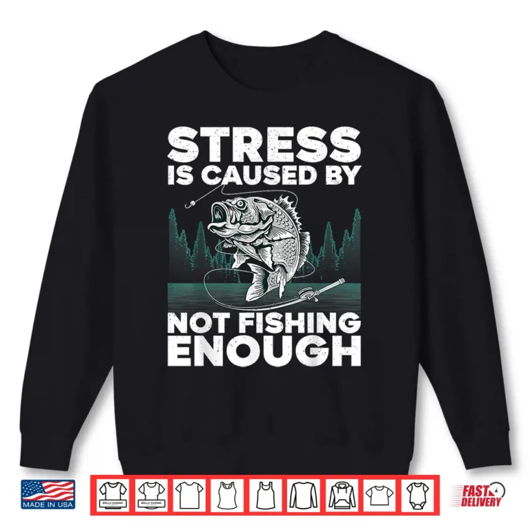 Sweatshirt Funny Fishing Design For Men Women Bass Fly Fishing Lovers Shirt