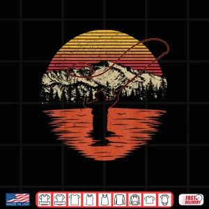 Design Retro Vintage Fly Fishing Shirt Fly Fisherman Shirt