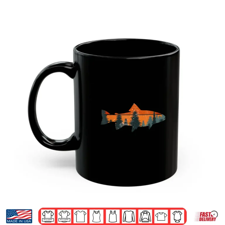 Mug Trout Fly Fishing Nature Outdoor Fisherman Gift Shirt