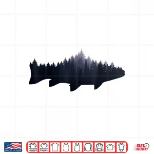 Design Trout Shirt Fly Fishing Nature Outdoor Fisherman Gift Shirt