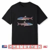 American Flag Trout Fly Fishing Patriotic Trout Fishing Shirt