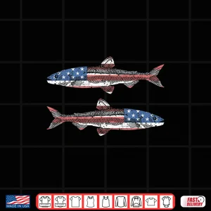 Design American Flag Trout Fly Fishing Patriotic Trout Fishing Shirt