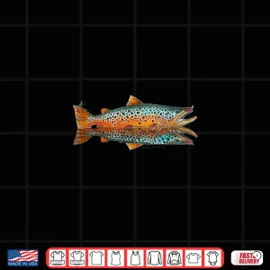 Design Brown Trout Fly Fishing Shirt