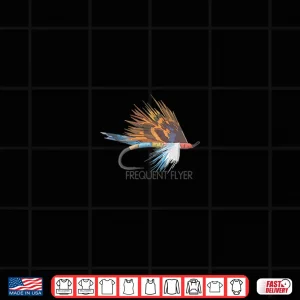 Design Colorful Frequent Flyer Fly Fishing Fly Fish Trout Fishing Shirt