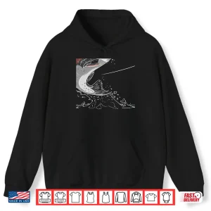 Hoodie Fishing T Shirt Fish Jumping Fly Fishing