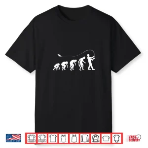 Fishing Tee Evolution Of Man Funny Gift Catching Fish Shirt