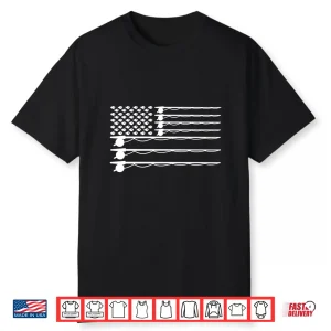 Fly Fishing American Flag Long Sleeve Fishing Shirt