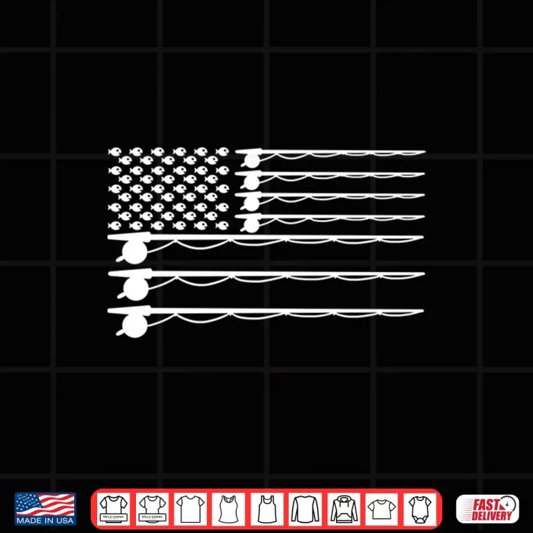 Design Fly Fishing American Flag Long Sleeve Fishing Shirt