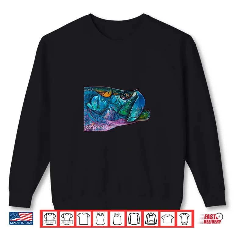 Sweatshirt Tarpon Kaleidoscope Saltwater Fly Fishing Shirt