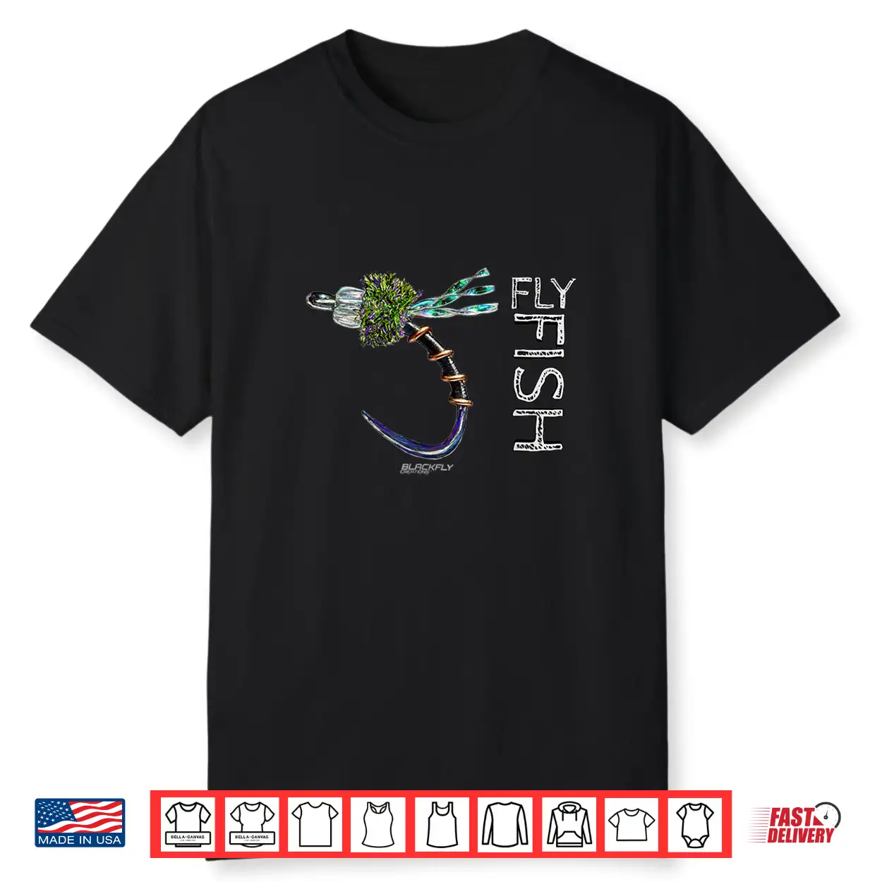 Trout Midge Fly Fishing Tying Tenkara Gifts By Black Fly Shirt Trout Midge Fly Fishing Tying Tenkara Gifts By Black Fly Shirt