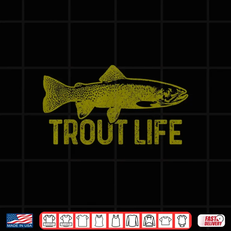 Design Trout Fishing Fly Fishing Fish Trout Fisherman Gift Shirt