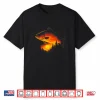 Vintage Trout Sunset Retro Fly Fishing Nature Shirt