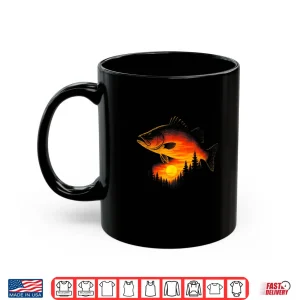 Mug Vintage Trout Sunset Retro Fly Fishing Nature Shirt