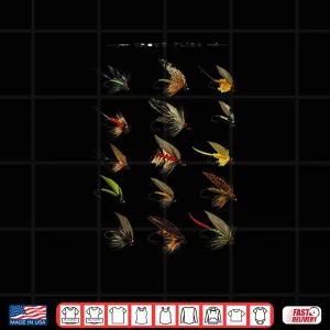 Design Vintage Fly Fishing Lures T Shirt