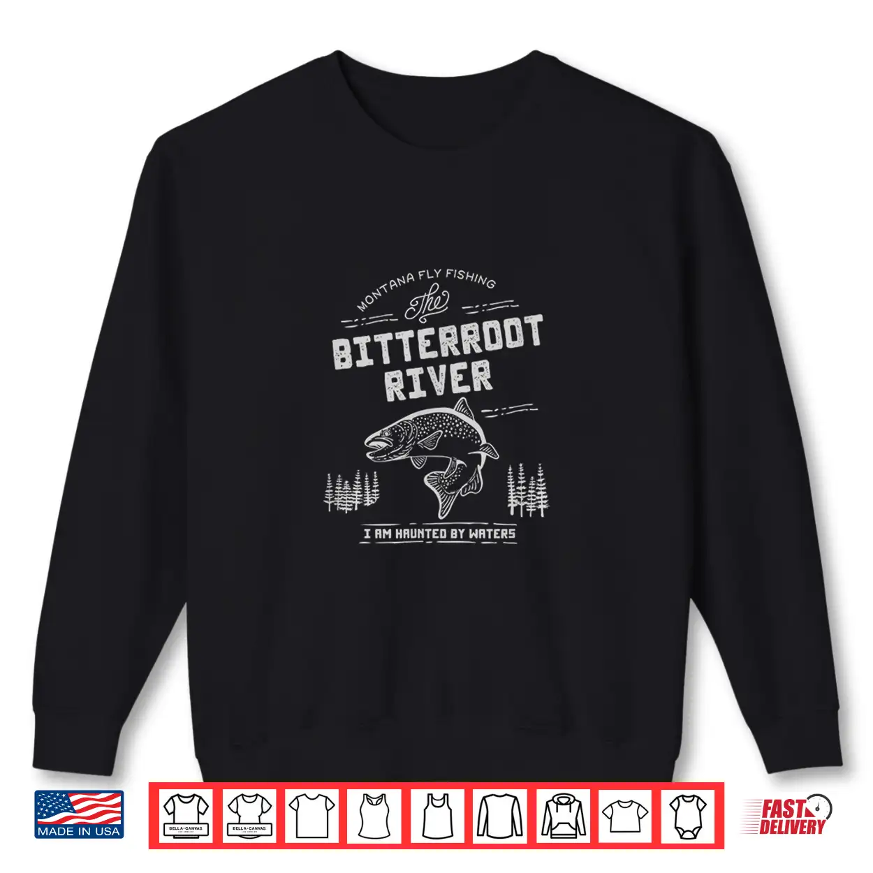 Bitterroot River Montana Fly Fishing Shirt Bitterroot River Montana Fly Fishing Shirt