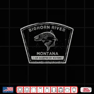 Design Bighorn River Montana Fly Fishing Shirt Shirt