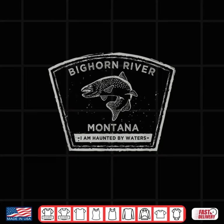 Design Bighorn River Montana Fly Fishing Shirt Shirt