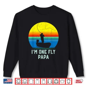 Sweatshirt Fly Fishing Gift for Dad Papa Father Mens Fly Fishing Shirt