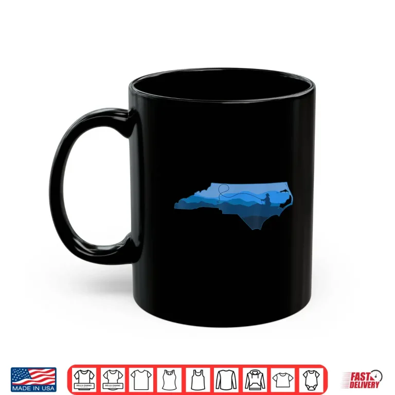 Mug Fly Fishing North Carolina Appalachian Trout Fishing Shirt
