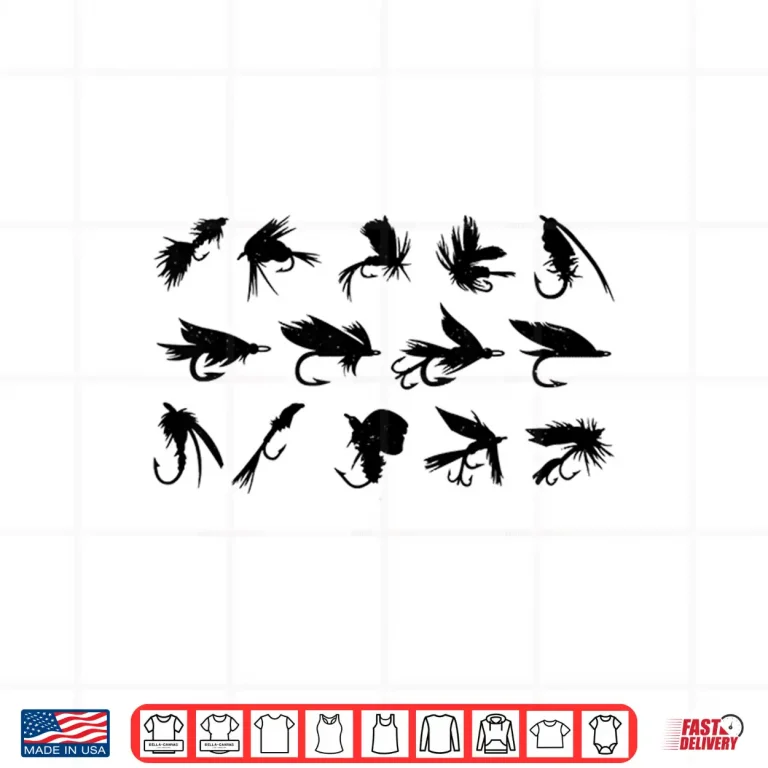 Design Fly Fishing Trout Fishing Lures Fisherman Gift Men Shirt