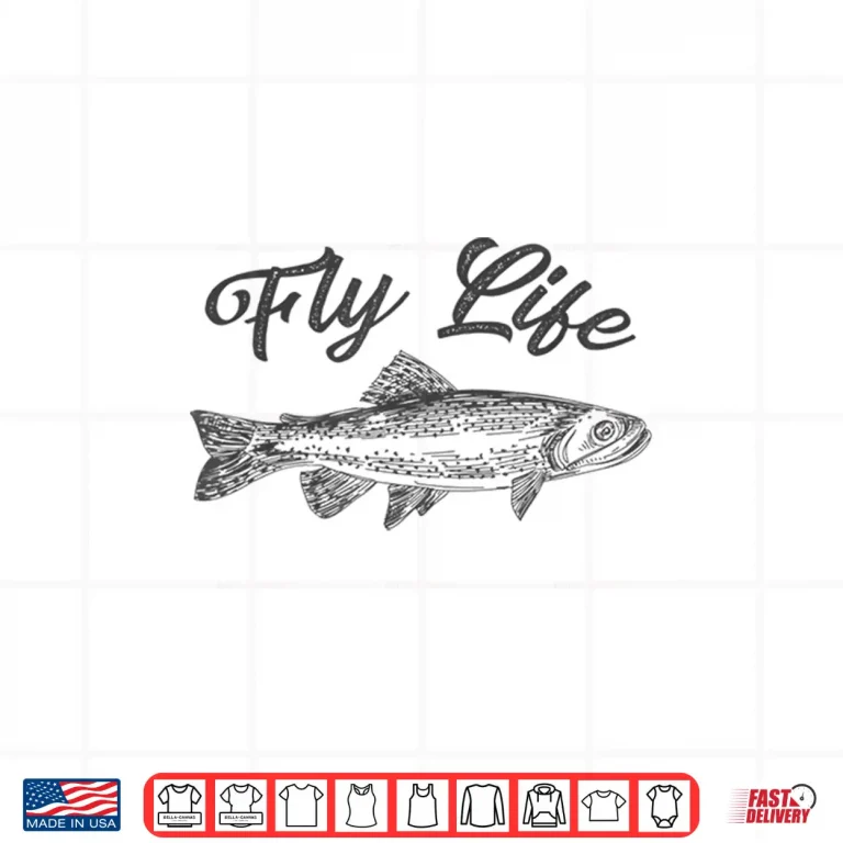 Design Fly Life Mens Fly Fishing Shirt Mens Trout Fishing Shirt