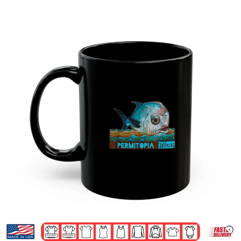 Mug Permitopia Permit Fly Fishing Novelty Shirt Derek DeYoung