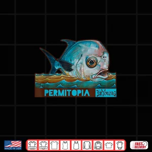 Design Permitopia Permit Fly Fishing Novelty Shirt Derek DeYoung