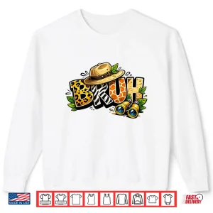 Sweatshirt Bruh Safari Zookeeper Funny Animal Print Wildlife Boys Kids Shirt