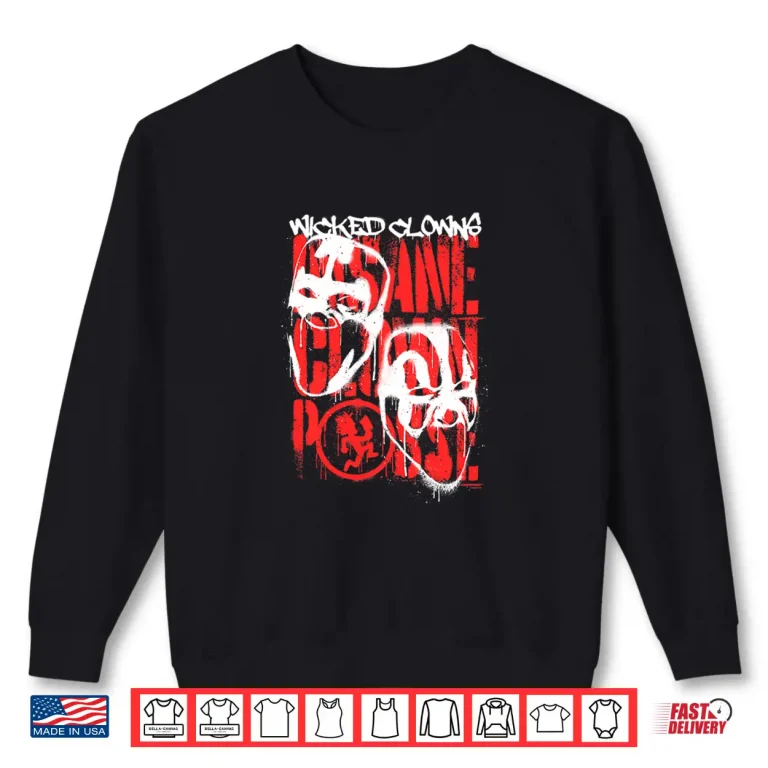 Sweatshirt ICP Spray Painted Wicked Clowns Graffiti Hip Hop Shirt