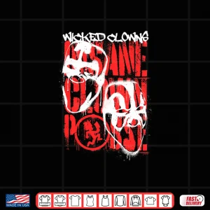 Design ICP Spray Painted Wicked Clowns Graffiti Hip Hop Shirt