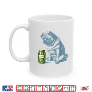 Mug Vintage Pug Dog Pickle Jar Shirt