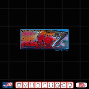 Design Cutthroat Trout Fly Fishing Derek DeYoung Shirt