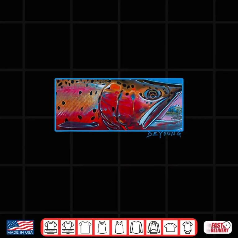 Design Cutthroat Trout Fly Fishing Derek DeYoung Shirt