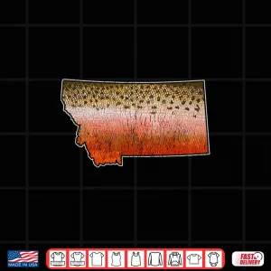 Design Cutthroat Trout Fishing Shirt Montana Fly Fishing tshirt Shirt