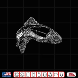 Design Best Fishing Rivers of the US Shirt Fly Fishing Gear