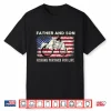 Father And Son Fishing Partner For Life American Flag Shirt