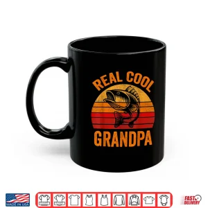 Mug Fly Fishing Real Cool Grandpa Grandson Men Fisherman Gift Shirt