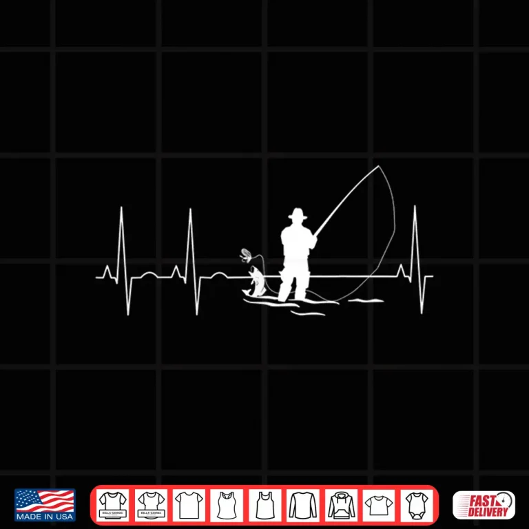Design Fly Fishing Heartbeat for Fisherman Shirt