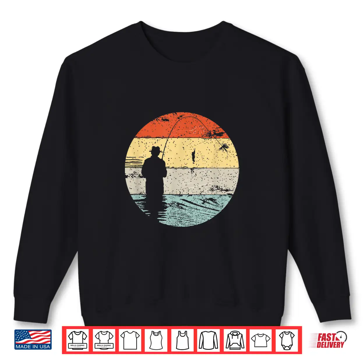Fly Fishing Vintage Retro Distressed Style For Fishermen Shirt Fly Fishing Vintage Retro Distressed Style For Fishermen Shirt