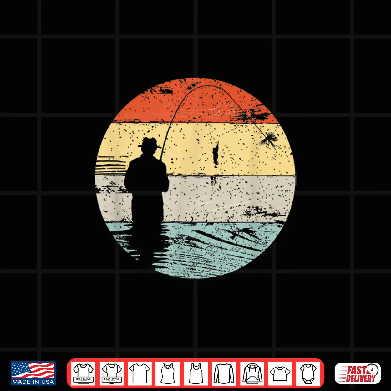 Fly Fishing Vintage Retro Distressed Style For Fishermen Shirt Fly Fishing Vintage Retro Distressed Style For Fishermen Shirt