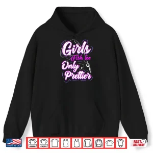 Hoodie Girls Fishing Gift for Angler and Ladies Fisher Daughter Shirt