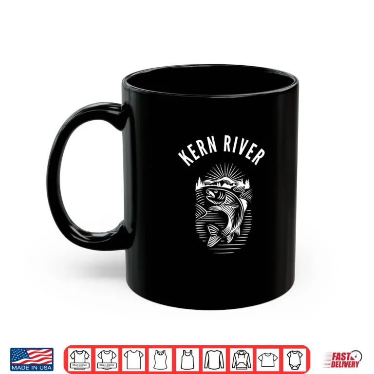 Mug Kern River California fishing fly fishing retro Shirt