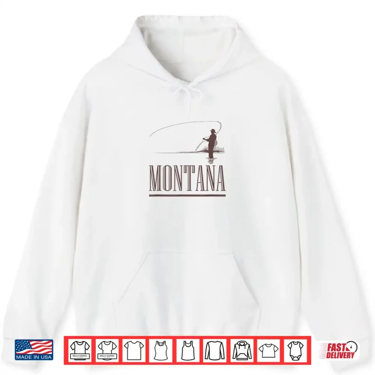 Hoodie Montana Fly Fishing Graphic Shirt