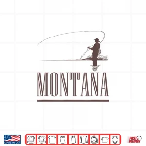 Design Montana Fly Fishing Graphic Shirt