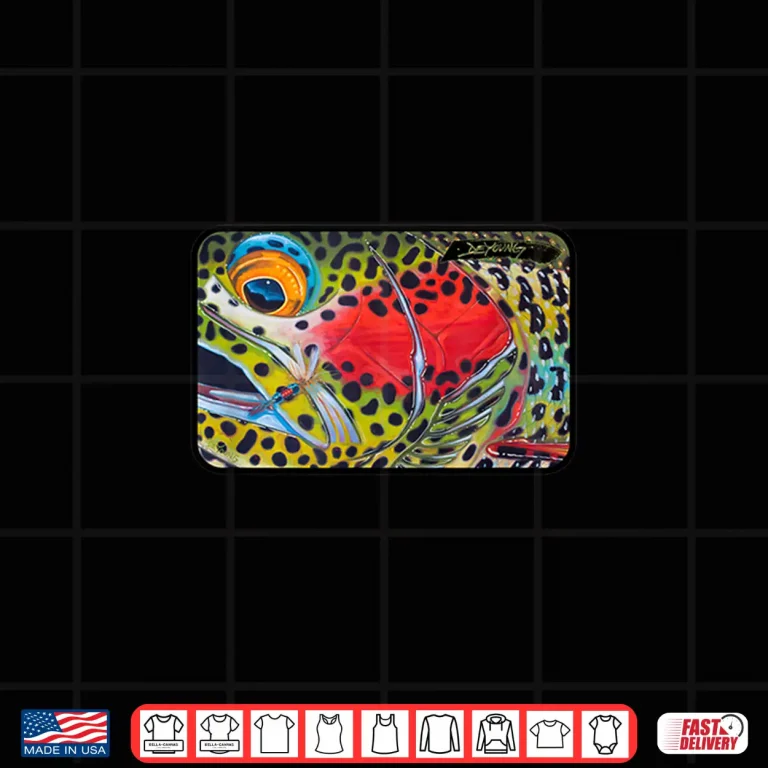 Design Rainbow Trout Fly Fishing Shirt Royal Wulff Derek DeYoung