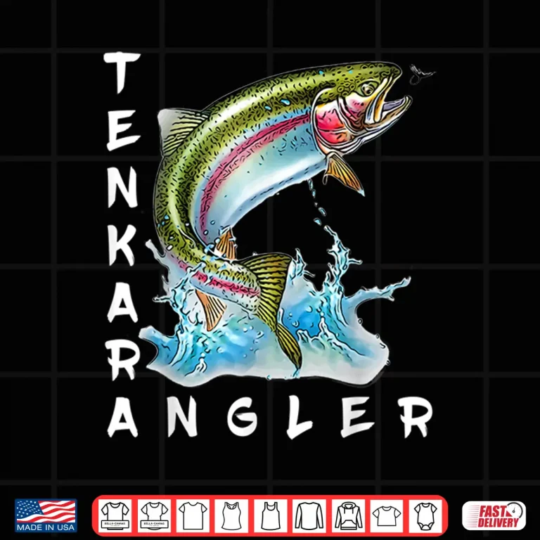 Design Tenkara Angler Fly Fishing Trout Kebari Fisherman Shirt