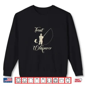 Sweatshirt Trout Fishing Shirt Trout Whisperer fly fishing. tan pri
