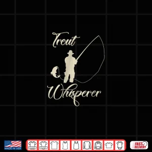 Design Trout Fishing Shirt Trout Whisperer fly fishing. tan pri
